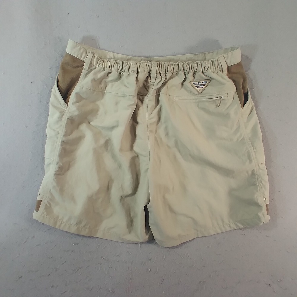Columbia PFG cargo hiking shorts men's XL extra large tan comfort waist outdoor - Picture 10 of 16
